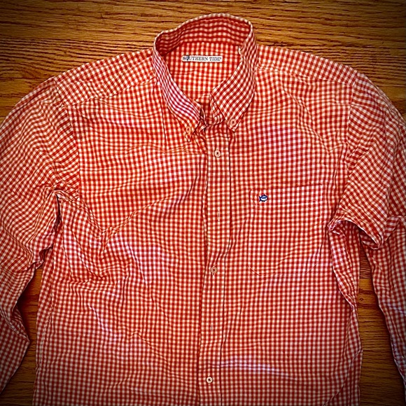 Southern tide plaid casual button-down shirt. Size L - Picture 1 of 3
